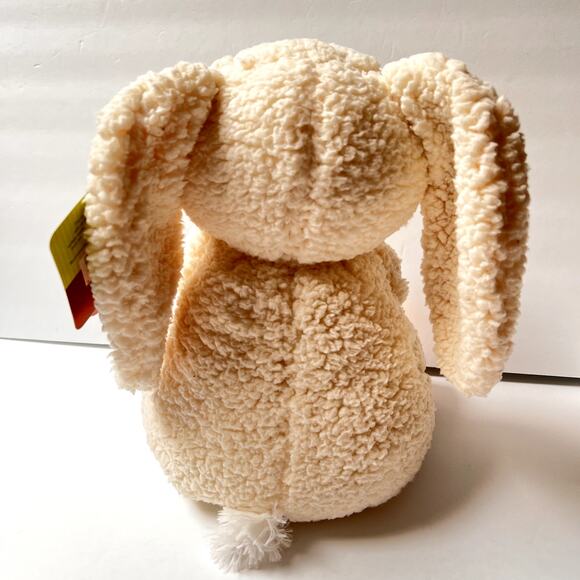 Animal Adventure Sherpa Easter Bunny Rabbit Plush Sitting Stuffed Animal 11" - Picture 6 of 6